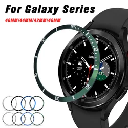 Bezel Ring para Samsung Galaxy Watch 4, aço inoxidável, acessórios para choques, protetor anti-queda, capa case, 40mm, 44mm, 42mm, 46mm