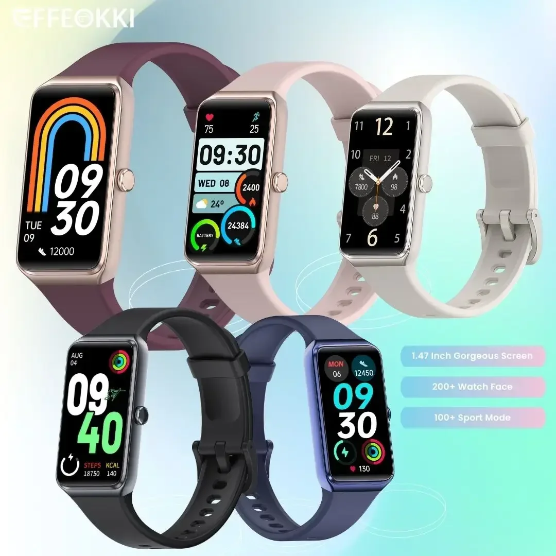 Pedometer Pressure Watch Women Smart Bracelet Fitness Band Watch Blood Pressure Heart Rate Music 200+ Watch Face Stress Health