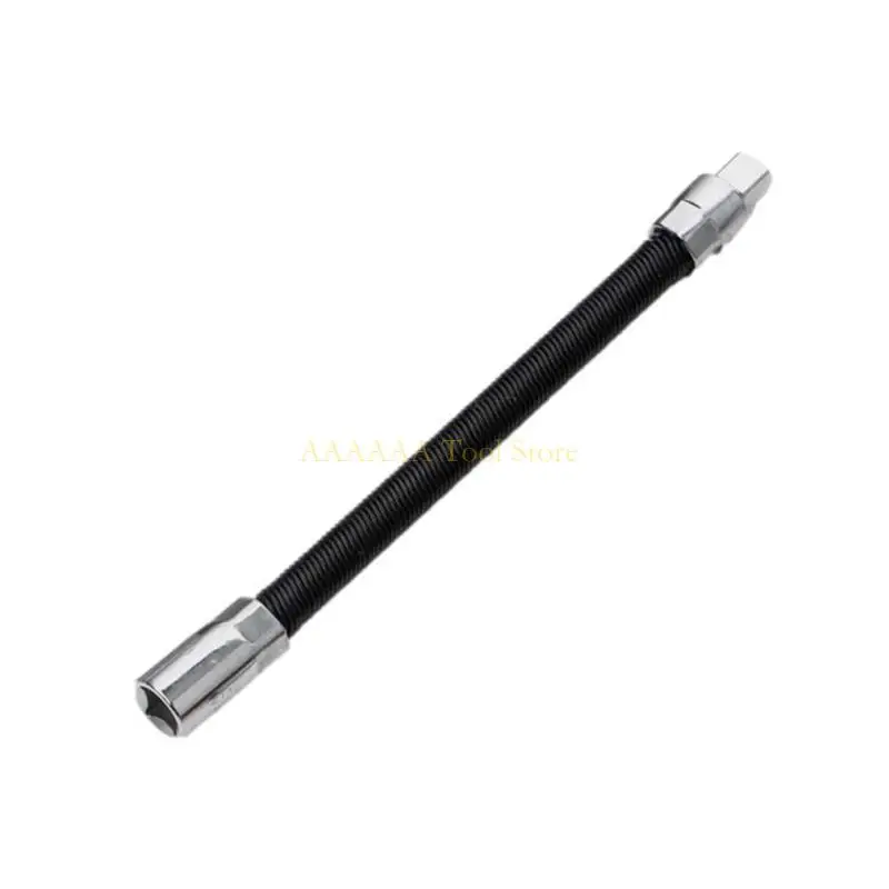 A2BE Extension Rod Electric Wrench Sleeve Socket Soft Bendable Hose for Screw Removal