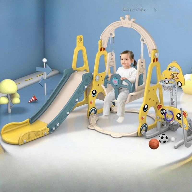 

Children's slide swing combination slide small children's multi-functional toy