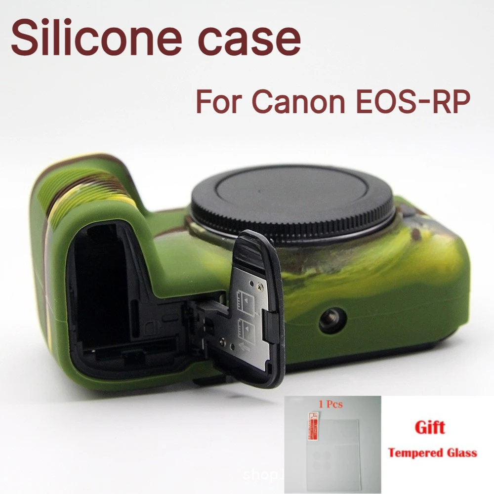 For Canon EOS-RP Micro-single digital camera protective case Camera Base Body Cover soft case bag +1PCS Free Tempered Film