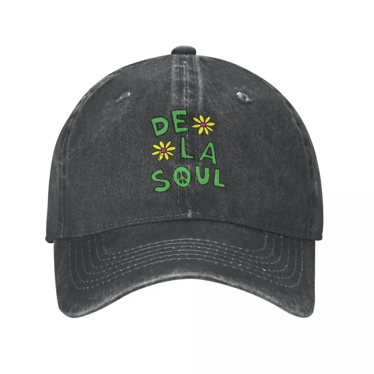 Casual De La Soul A Tribe Called Quest Atcq Baseball Cap Style Distressed Denim Snapback Cap Hip Hop Music Running Golf Hats Cap