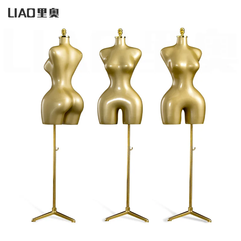 Plastic Manikin to Display Dresses Plus Size Mannequin Clothing Women Big Hip Ass Upper Body Girl Dummy