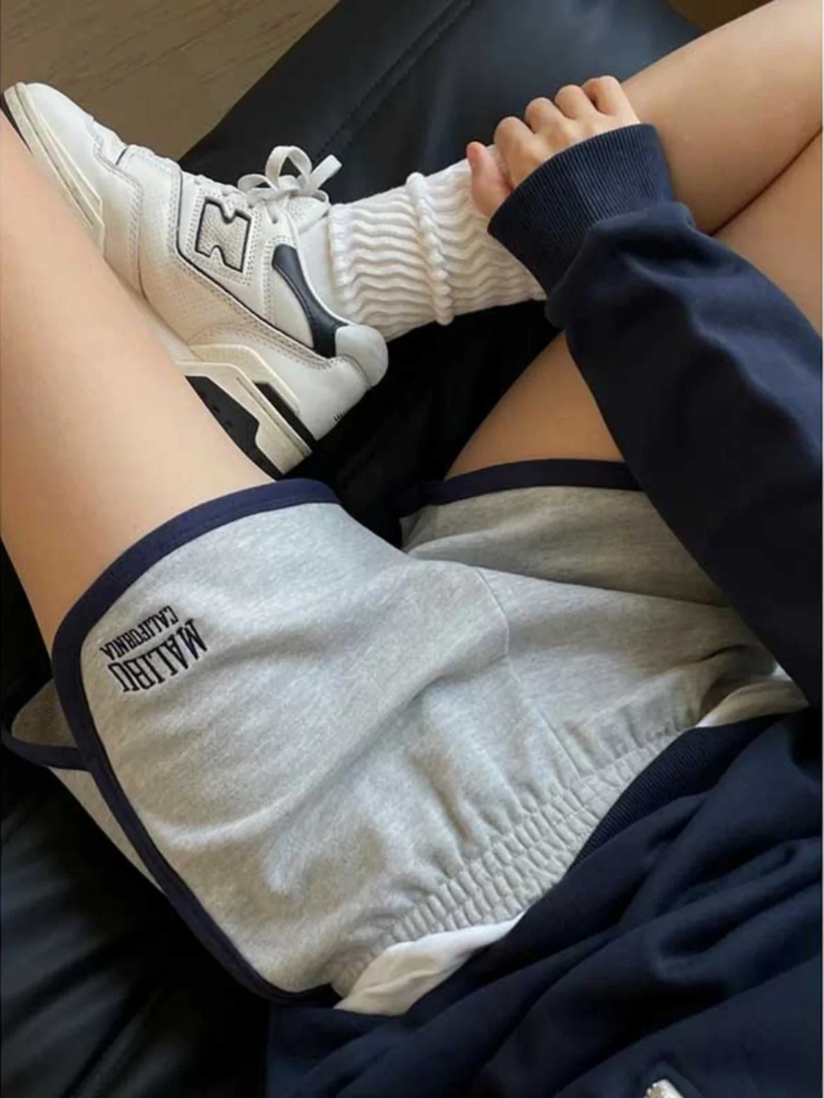 Extra Large 300 Pounds Embroidered Casual Shorts Women Summer Loose Sports Yoga Hot Pants Home Sleepwear Straight Leg Pants