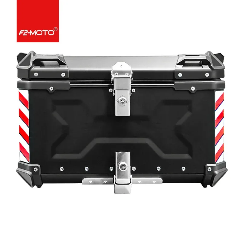 

100L-X Black. Cer Box Aluminum Alloy Top Box for Motorcycle Tail