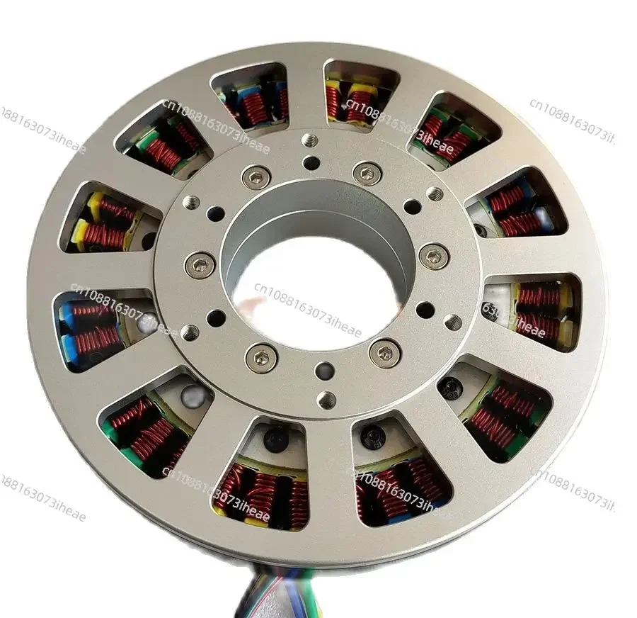

12410 600W Hollow Shaft Large Permanent Magnet Brushless DC Motor Ultra-low Speed Large Torque Motor Large Diameter Ultra-thin