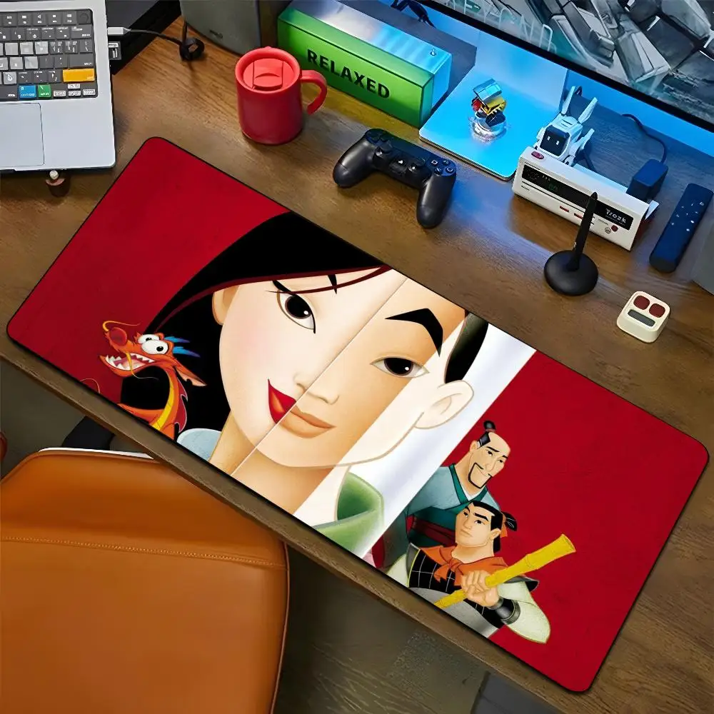 Mulan Mouse Pad Cartoon Lockedge Large Gaming Pad Computer Gamer Keyboard Mat Desk Mousepad PC Desk Pad