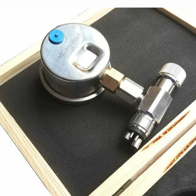 Factory hot sale Dental digital handpiece pressure gauge Pressure Relief Valve Manometer Dental Air Pressure Testing Gauge