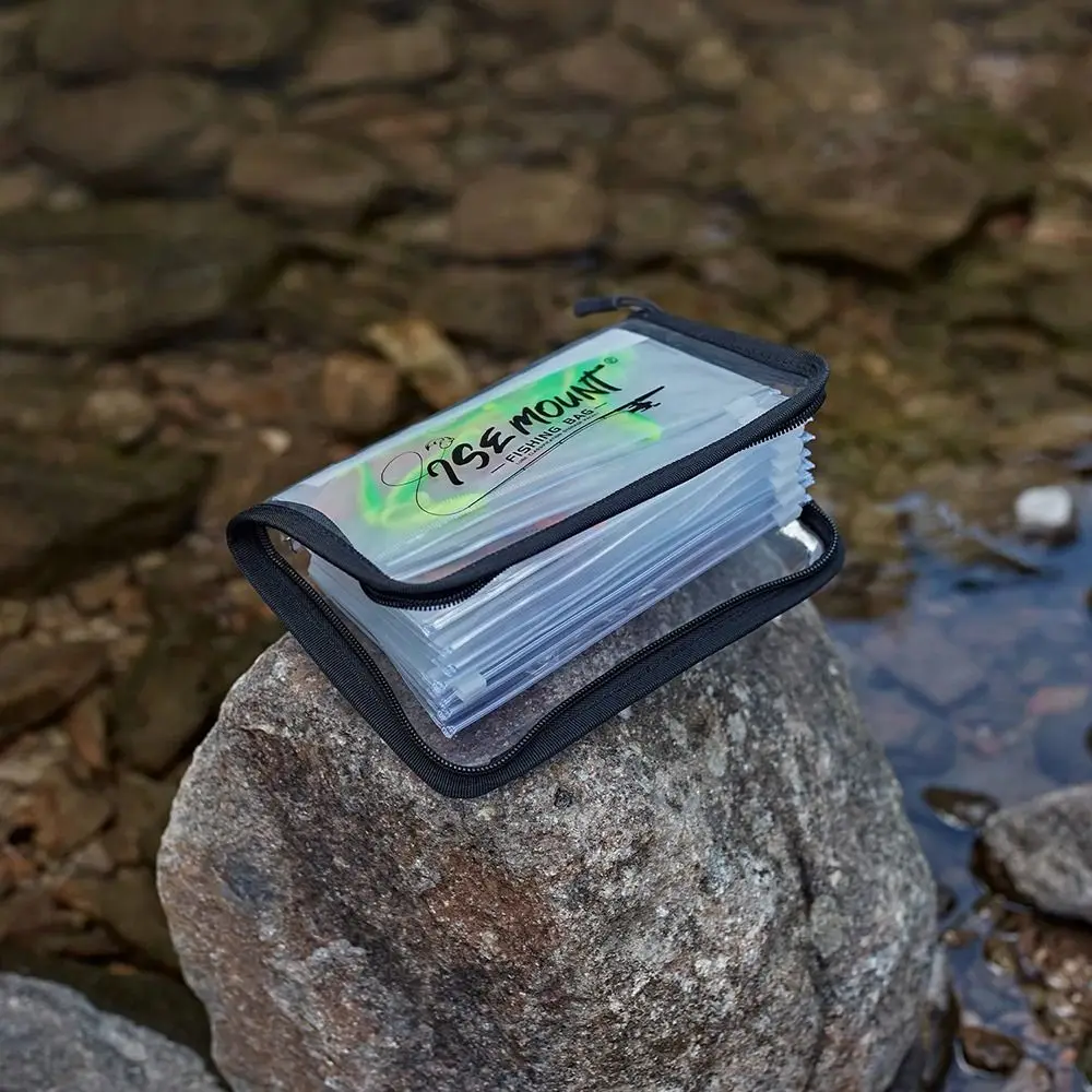 Luya Transparent Fake Bait Bag A6 PVC Lure Bag Inner Bag Partitioned Fishing Storage Bag Fishing Accessories