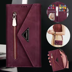 For Samsung Galaxy S20 S21 FE S23 S22 Plus Note 20 Ultra A53 A33 A52S A54 A22 A14 A13 5G A12 Case Crossbody Wallet Card Lanyard