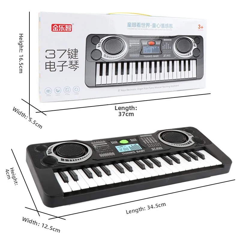 Clavier électronique à 37 touches, Instrument de musique pour garçons et filles, jouets musicaux pour bébés, cadeaux pour enfants, jouet de Simulation de Piano