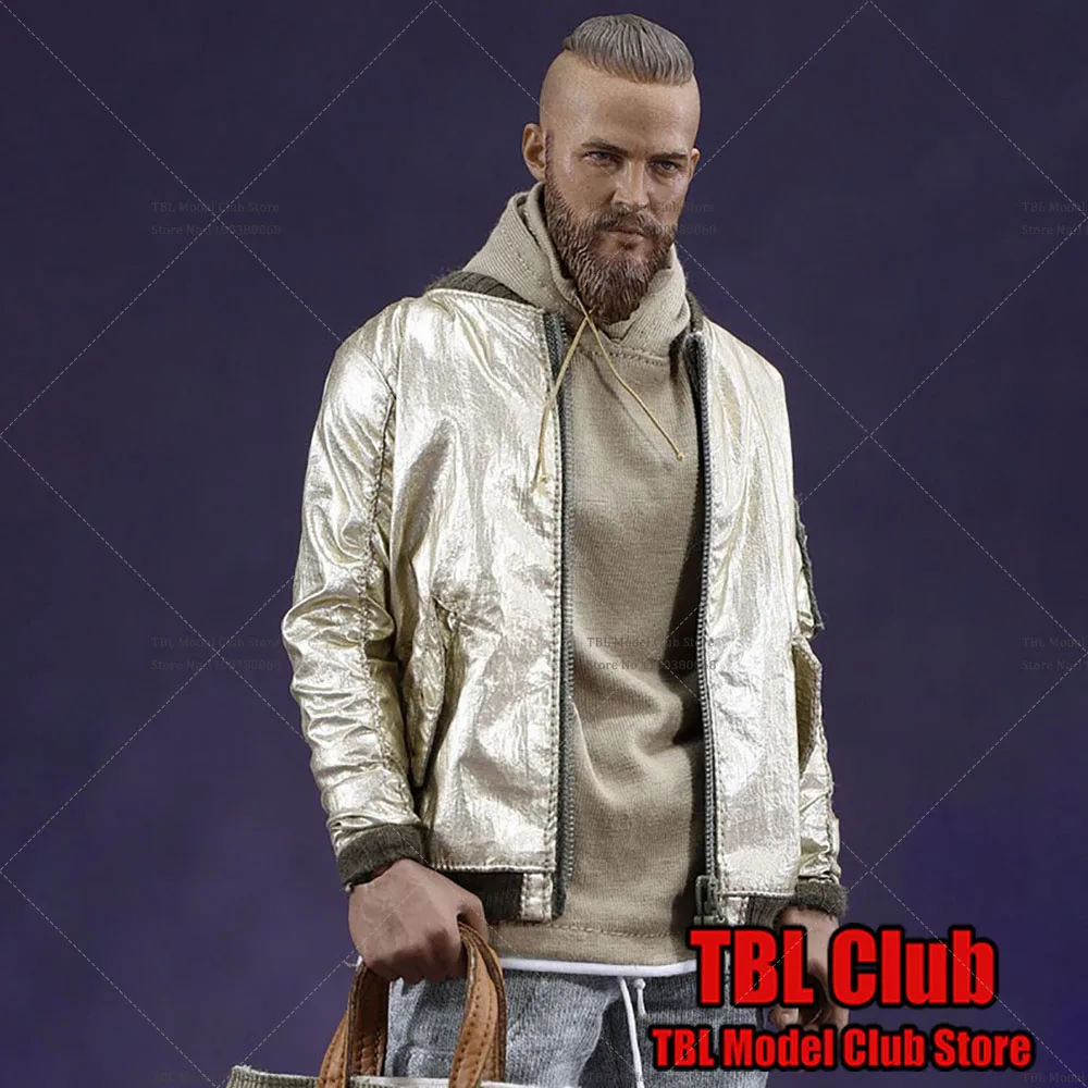

MCC009 1/6 Scale Male Soldier Patent Leather Glossy Jacket Fashion Man Baseball Coat Clothes Model for 12 Inch Action Figure