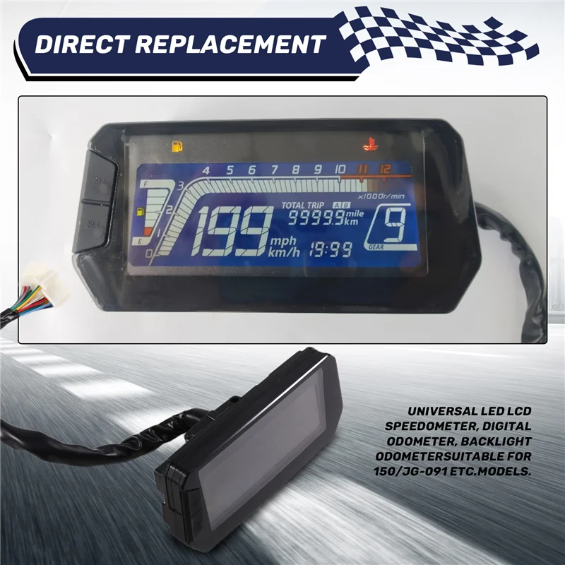 

AASS-LCD Display Instrument Speedometer For Motorcycle/Electric Scooter Controller