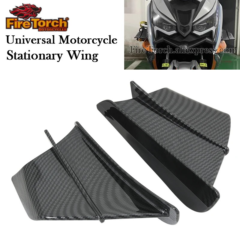 Universal Motorcycle Stationary Wind Wing GP Racing Tuyere Air Diversion For KAWASAKI Ninja 400 Z900 YZF R1 MT-10 RC390 G310RR