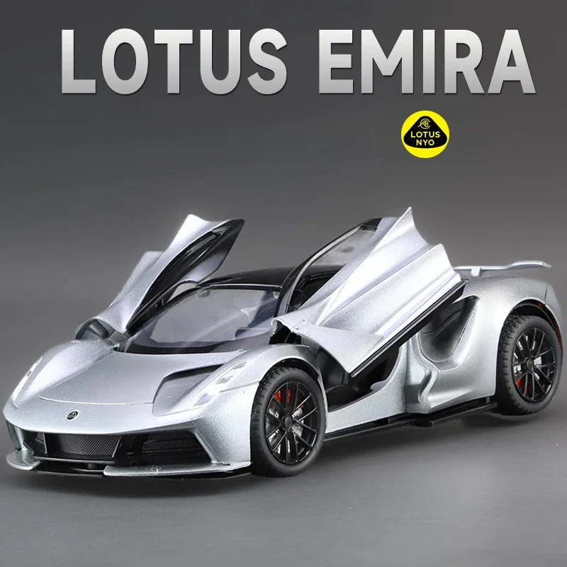 

1:24 Lotus Evija Supercar литой игрушечный автомобиль из сплава, модель автомобиля со звуком и фотографией, детская игрушка, коллекционные предметы, подарок на день рождения