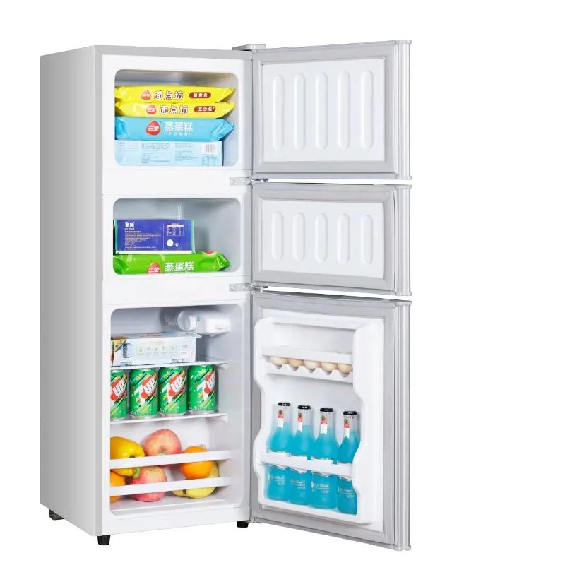 Customized 108L 158L 206L capacity three-door integrated refrigerator refrigerator dual built-in kitchen appliances