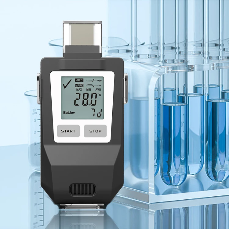 حارس الطازجة IUT -90 ° C Usb لقاح درجة الحرارة الاستشعار Coldchain مسجل بيانات درجة الحرارة