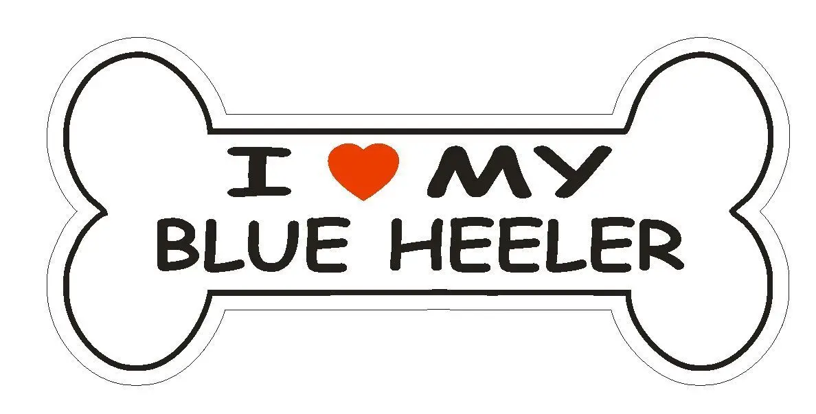 Love My Blue Heeler bumper sticker or helmet sticker dog enthusiast pet Scratch Roof Sunscreen