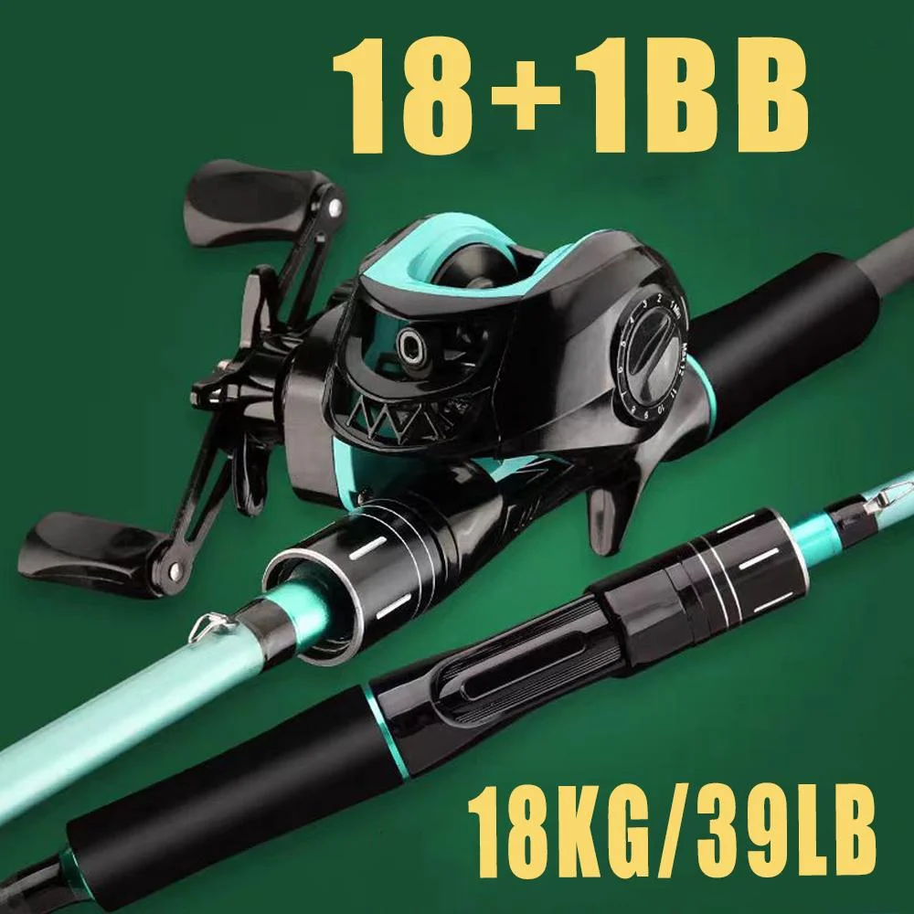 Baitcasting-Angelrolle, maximale Zugkraft, 10 kg, 12-Gang-Magnetbremssystem, Übersetzungsverhältnis 7,2:1 Carbonrahmen zum Angeln von Süß-/Salzwasser
