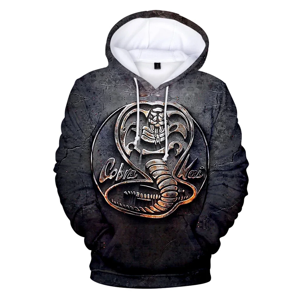 

2024 NEW Fashion Casual Popular Cobra Kai 3D Printed Hoodies Men Women Autumn Streetwear Oversized Hooded Sweatshirts