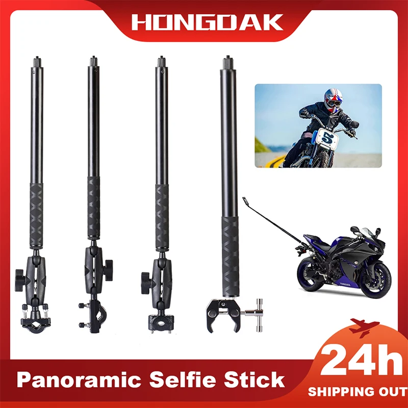 

Bicycle Motorcycle Panoramic Selfie Stick Monopod Mount Handlebar Bracket For Insta360 One X2 X3 GoPro 11 10 9 8 SJCAM Accessory