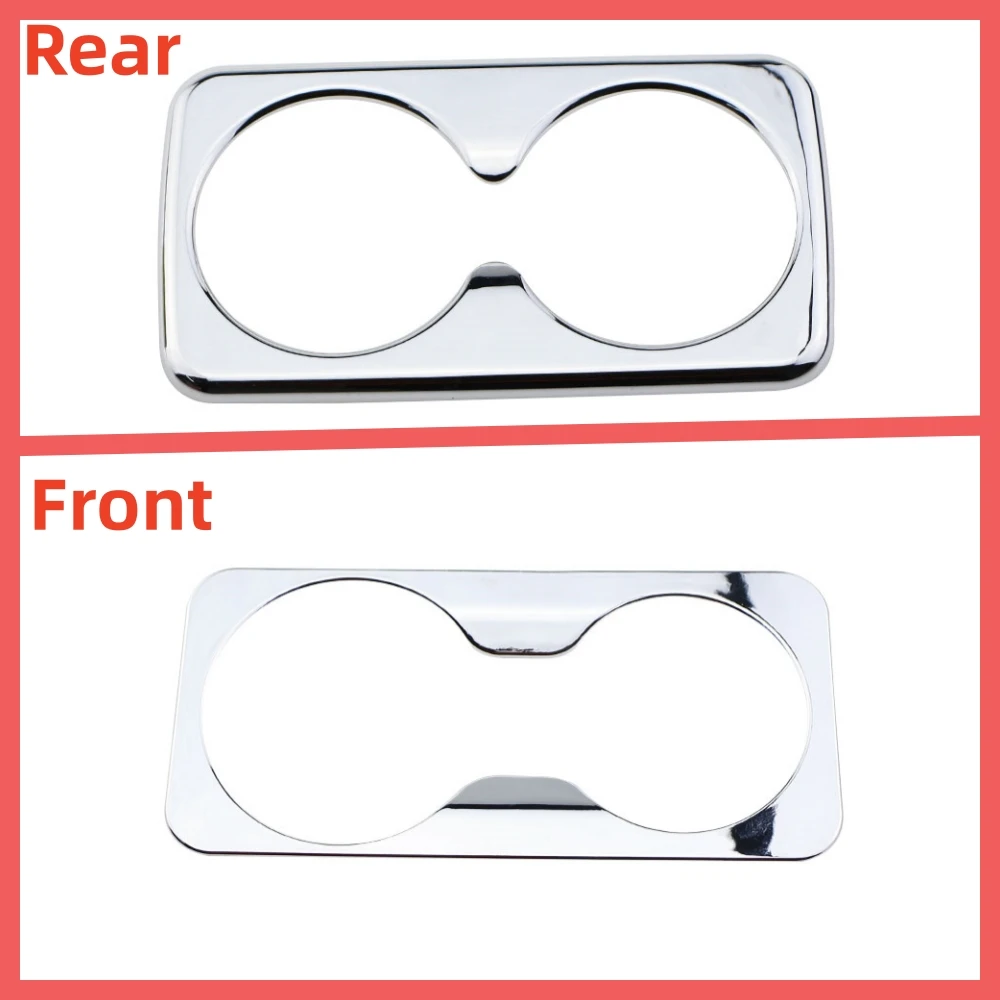 Front Back Water Cup Decorative Trim Cover Sticker for Kia Sportage 3 SL 2011 2012 2013 2014 2015 2016 ABS Chrome Accessories