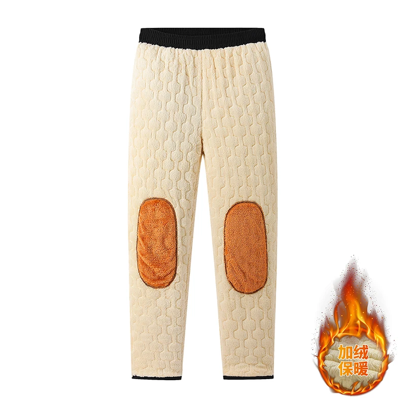 Mens Tapered Jogger Fit,Drawstring Waist,Winter Warm Work Pants,Thermal Thick Track Pants,Heavyweight Athletic Sweat Trousers