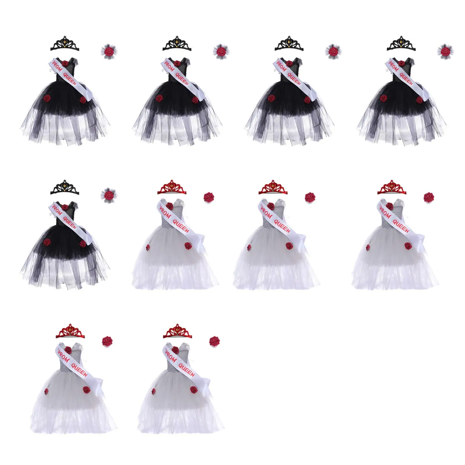 فتاة الأميرة زي الملابس تول فستان الركبة الزي فستان بتصميم حالم لحفلة كرنفال مرحلة الأداء عيد الميلاد مهرجان الدعائم #2