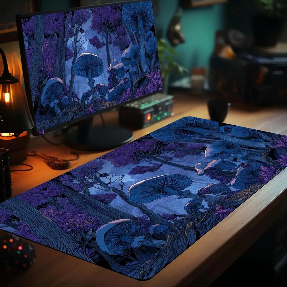 Fantasy giant mushroom forest MTG Playmat Magic Card Battle Mat Non-Slip Durable 35X60CM Commander playmat tapete magic mtg