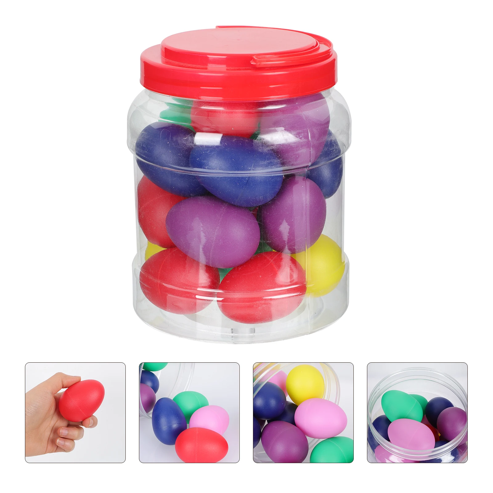 20 Buah Mainan Alat Musik Anak-anak Telur Pasir Perkusi Maraca Hadiah Musik Pendidikan Aman untuk Bayi Plastik Anak-anak