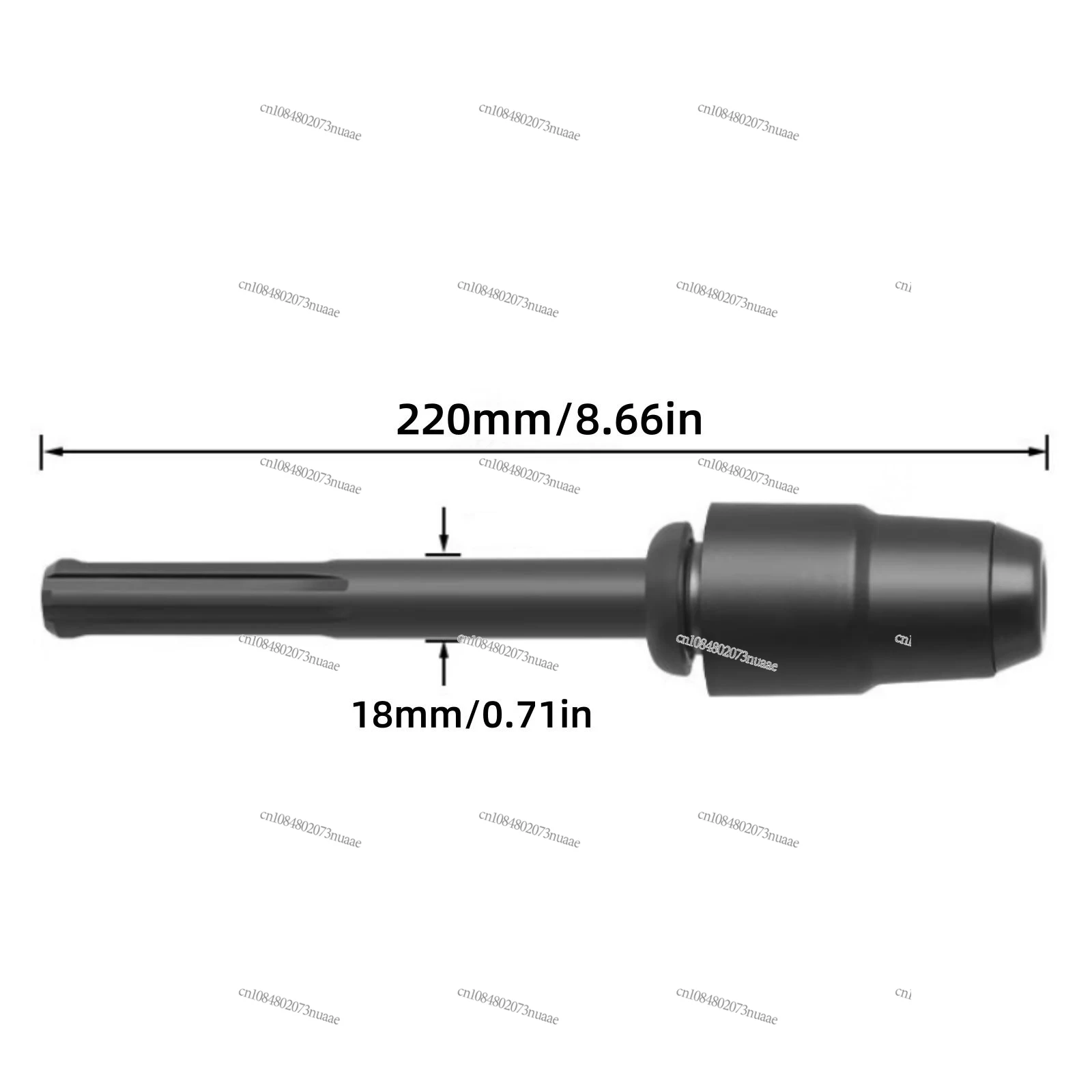 SDS Max To SDS Plus Chuck Adapter Bit Converter 220mm for Connecting A Rotary Hammer Drill To A Power Tool Accessory