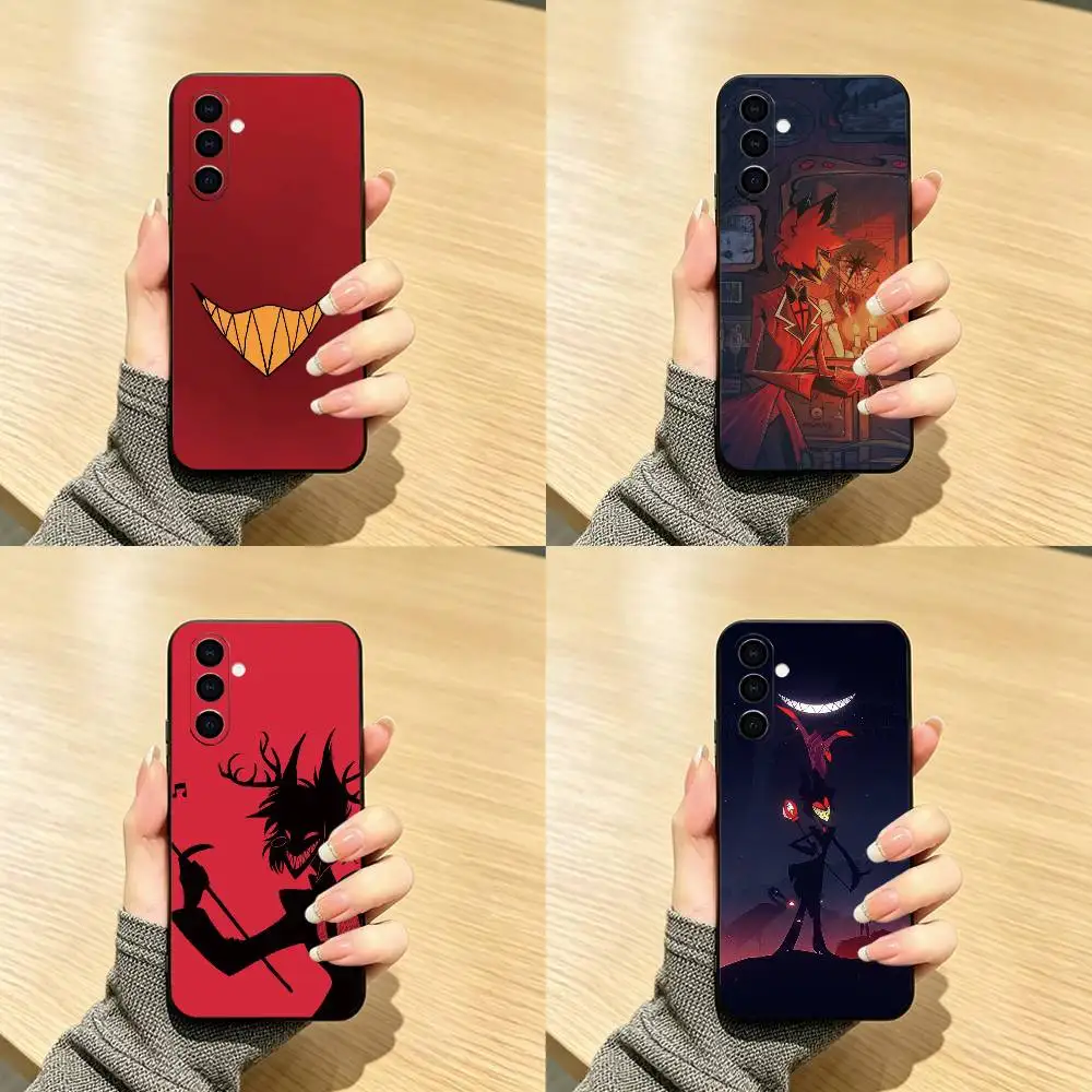HazbinS H-Hotels AlastorS  Phone Case For Samsung Galaxy A73,A72,A71,A70,A53,A52,A51,Soft Silicone Black Cover