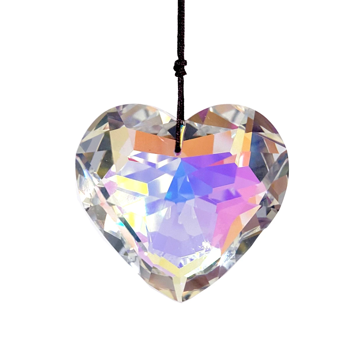 

Crystal 45mm Heart Love Pendant Suncatcher Rainbow Maker Hanging Drops Figurine Chandelier Parts DIY Jewelry Home Decor