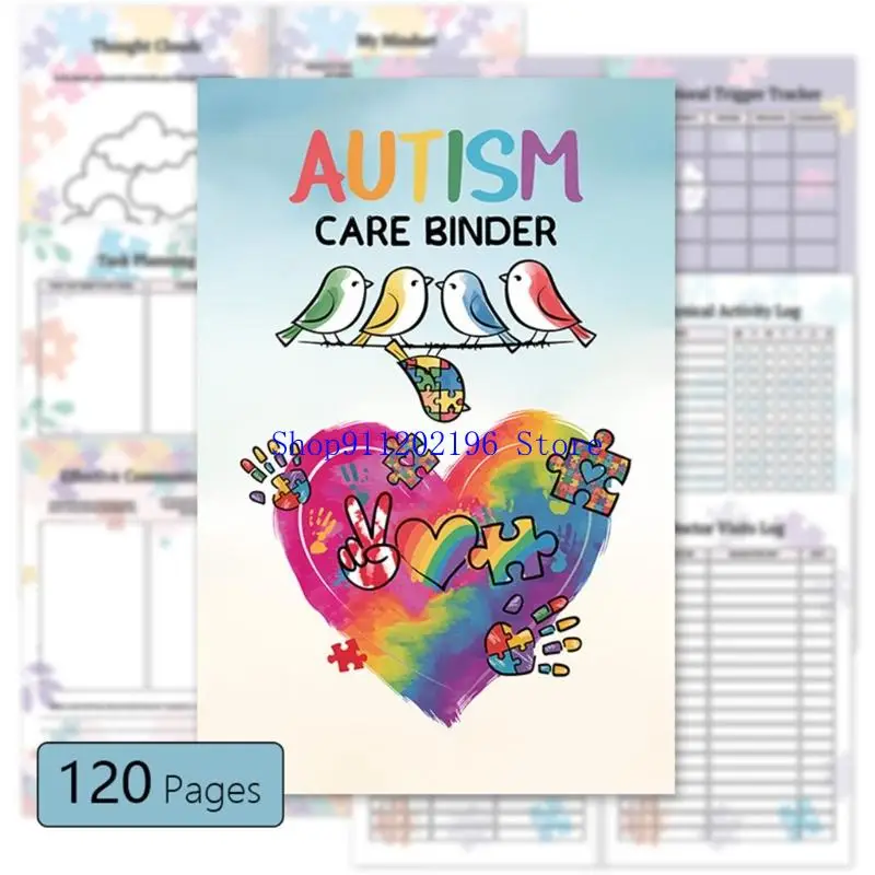 P82A Mental Health Planner Autism Daily Journal with 120 Pages For Autism Support