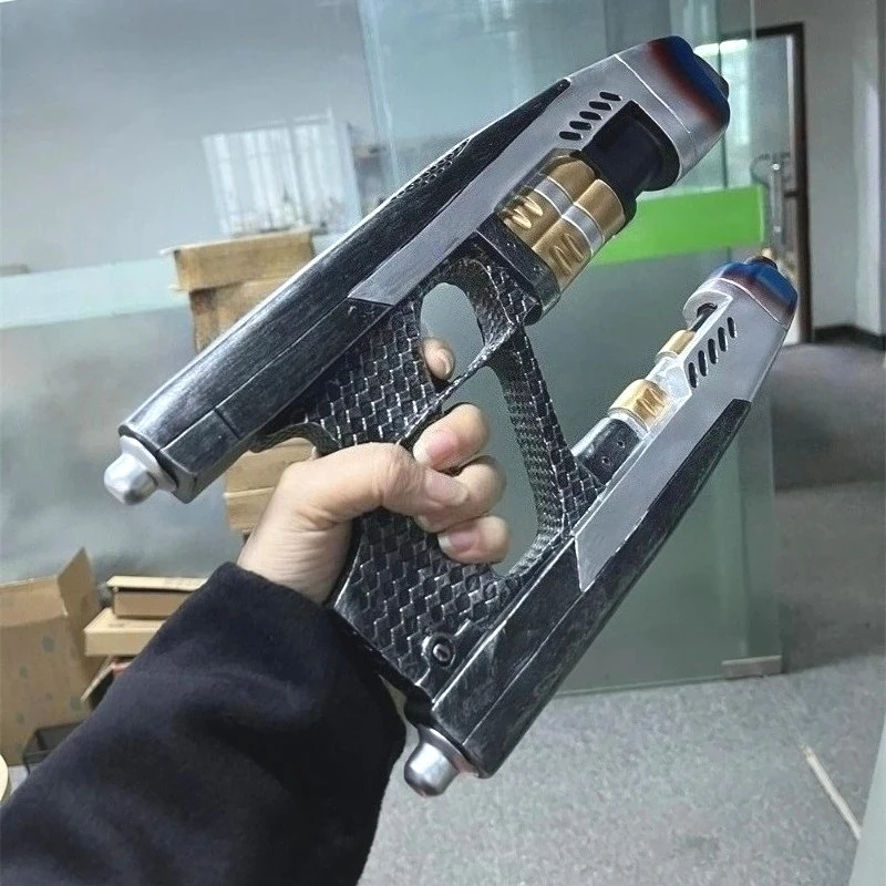 

35 см смола 1:1 Питер Квилл реквизит для косплея стражи Галактики аксессуары для косплея реквизит для костюма Звездный Лорд модель пистолета