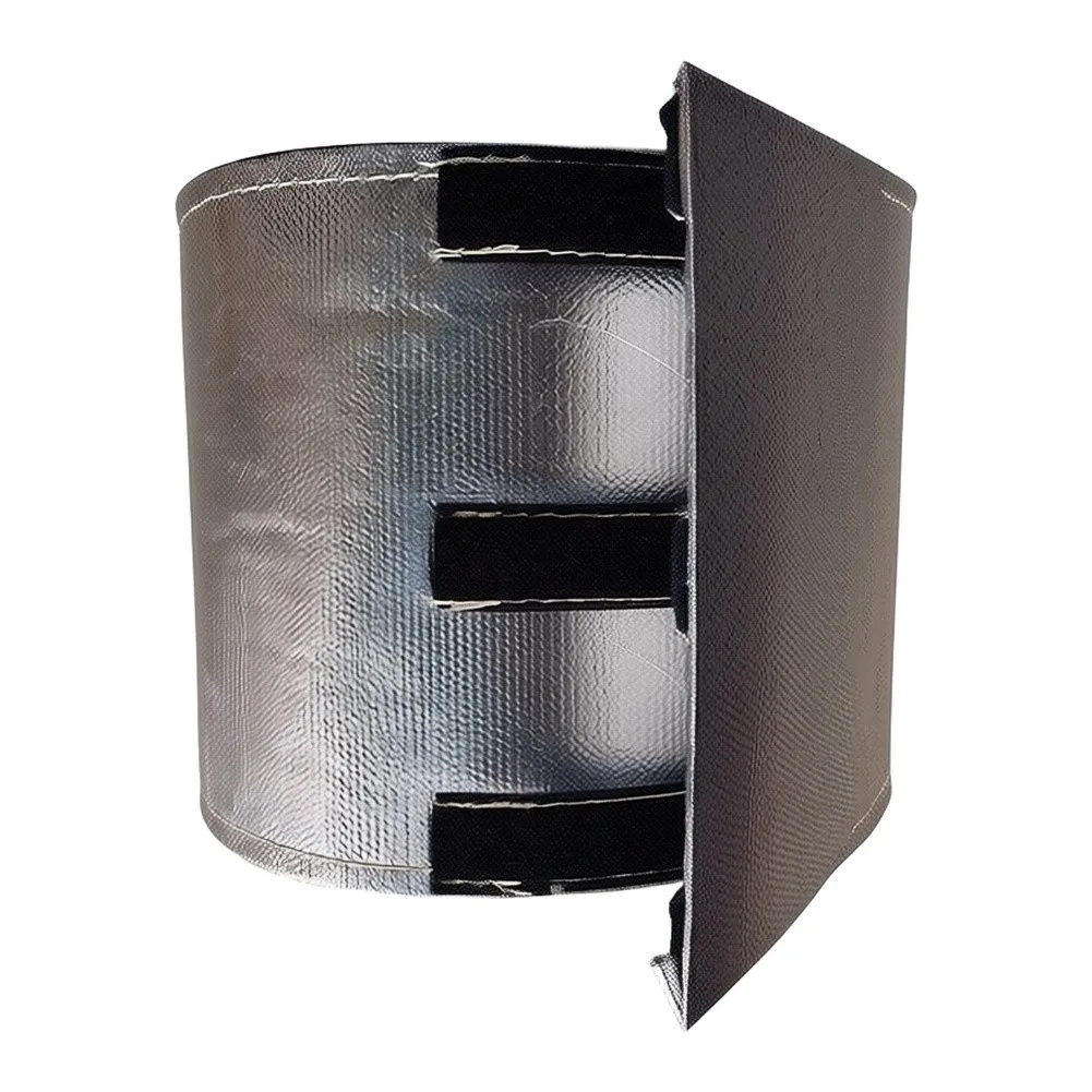 Pipe Cover Sleeve Using Aluminum-Fiberglass Composite Material and Built-In for Consistent Insulation Performance