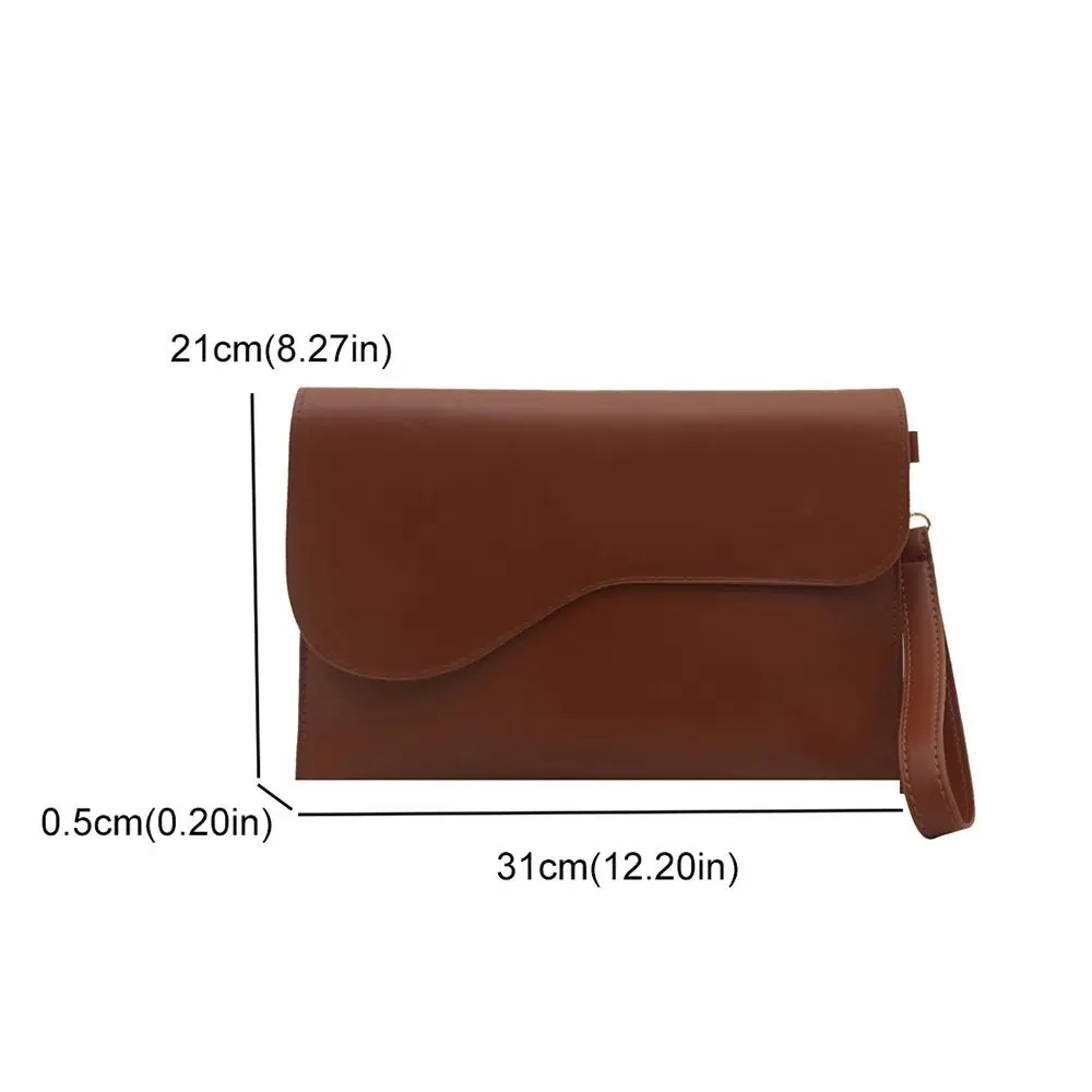 Einfache einfarbige Datei-Einkaufstasche, Büro- und Business-Aktentasche, lässige PU-Leder-Dokumenten-Handtasche für Männer und Frauen
