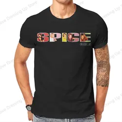 Spice Girls Large printed cotton men's Tshirt Short Sleeve Street Tshirts Spice Grohls Sport Tops