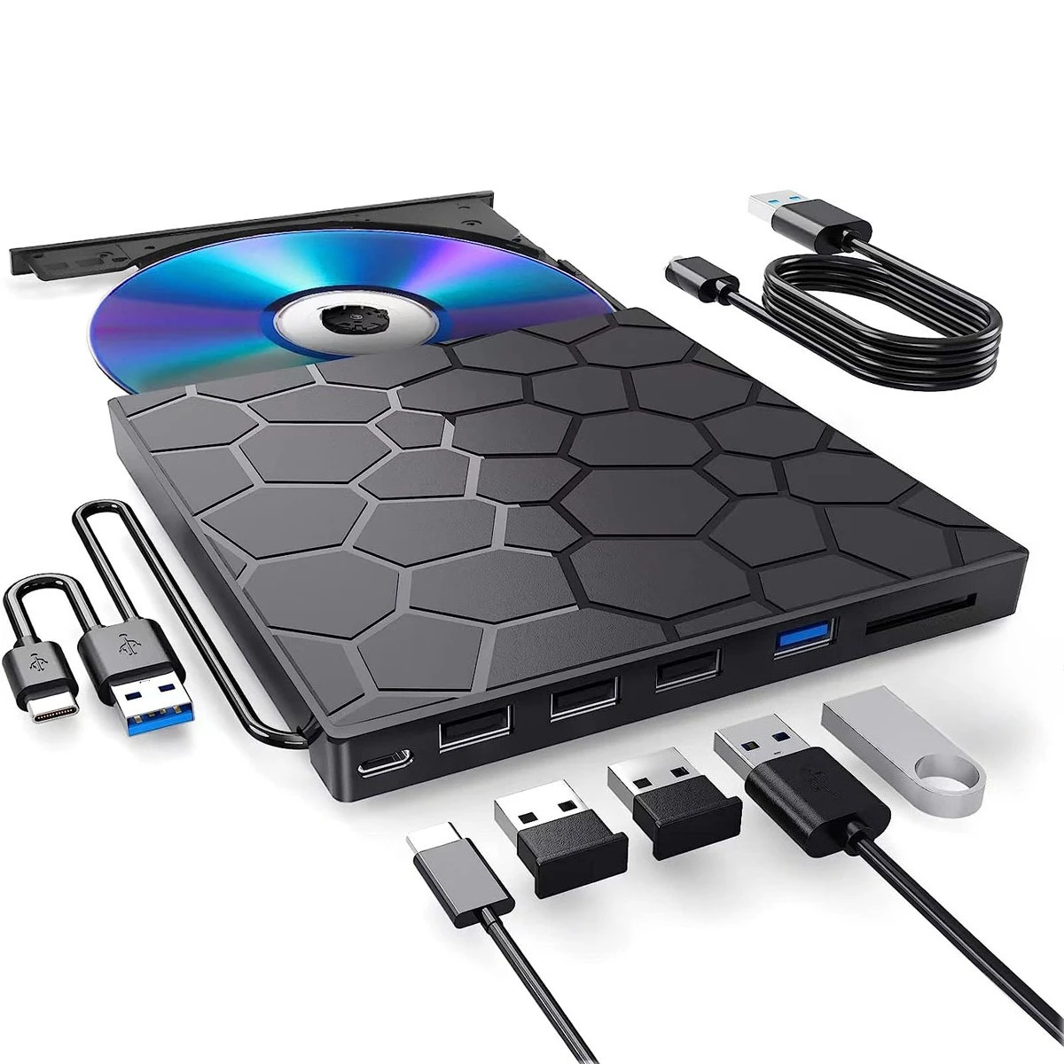 Multifunction external DVD burner driver