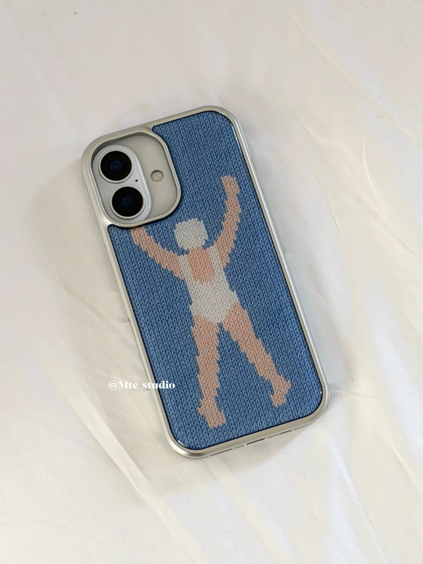 Funda de Teléfono con Diseño Creativo de Traje de Baño Coreano para Parejas, con Pegamento, para iPhone 17 16 15 14 13 12 11 Pro MAX Plus 17air 16e