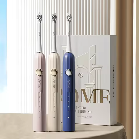 New Design Smart Sonic Electric Toothbrush Ultrasound IPX7 Waterproof Rechargeable Tooth Brush Smart Time Whitener Teethbrush