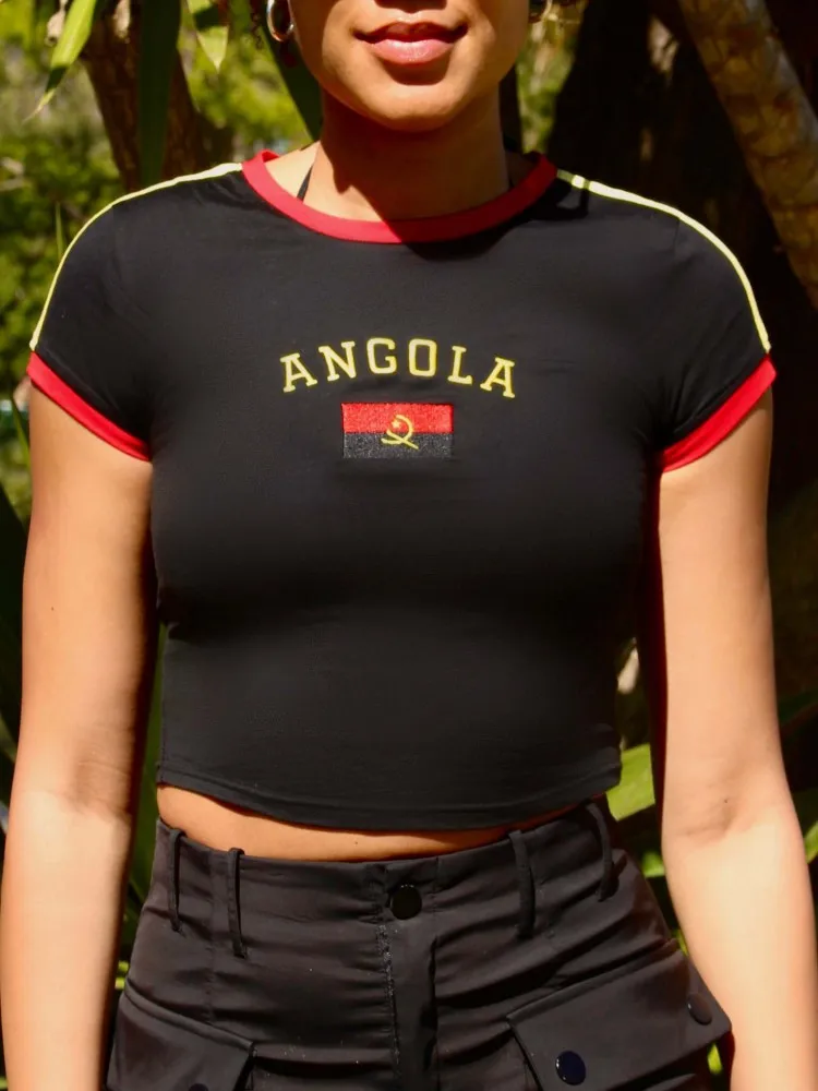 الأوروبية والأمريكية 2025 لون جديد حجب مطبوعة العلم الوطني Y2K الدوبامين موضة ريترو فتاة حار تصميم سليم صالح