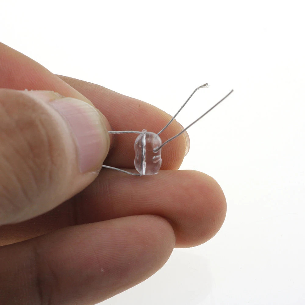 

Transparent Double Pearl Carp Fishing Fishing Float Double Cross Hole Beads Fishing Cross Beads Fishing Beads Clear Beads