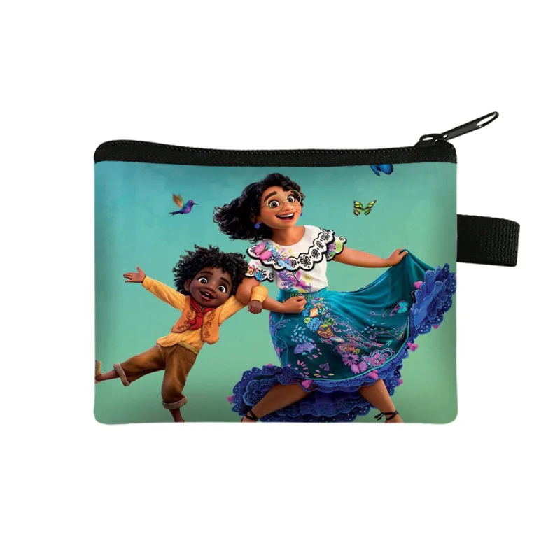 Disney torba dla dzieci Anime Encanto portmonetka dla dzieci duża pojemność poliestrowa nadruk kreskówka woreczek do przechowywania monet dziewczyna