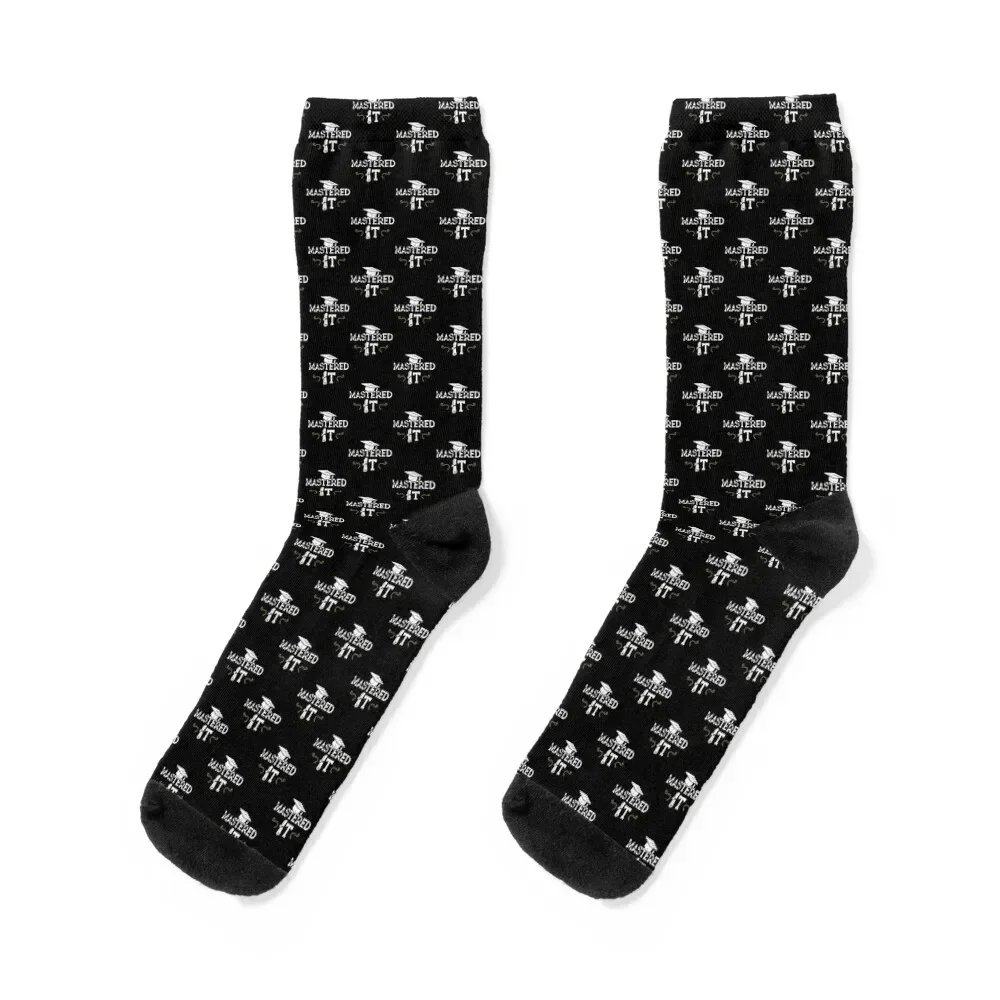 

Mastered It - Masters Graduation Cool Gift Socks essential Toe sports Designer Man Socks Women's