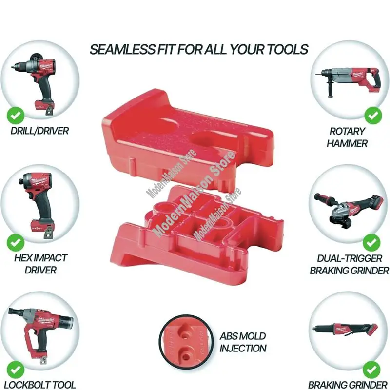 

A25I-For Drill M18/18V Cordless Tool Organizer-6 Pack Tool Holder-Disk Organizer With Screws