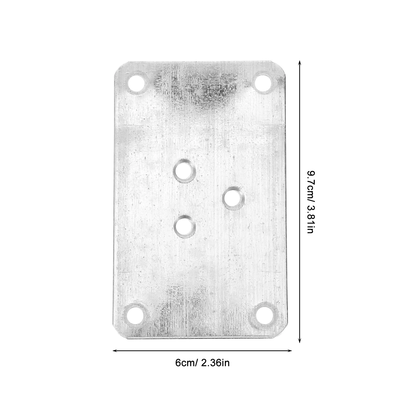 5 Pcs Mounting Plates for Furniture Connecting Piece Table Legs Attachment Seat Silver Iron