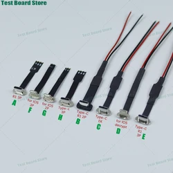 1 piece Type-C light connector FPC R1/EK 3P/2P soft flat cable male fast charging wire extension extension for IOS
