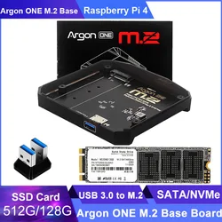 Raspberry Pi 4 Argon ONE M.2 scheda di espansione USB 3.0 a M.2 SATA M.2 SSD SSD Nvme M2 512G 128G Base adattatore per Argon ONE V2