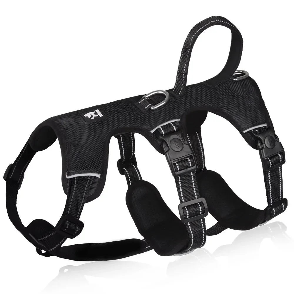 Harness For Large Dogs Pet Harness Explosion-proof With Metal Buckle Dog Leash For Training And Walking Large